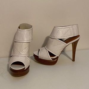 Calvin Klein White Strappy  Heels